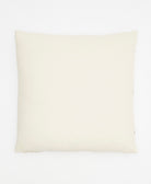 natural white back of array throw pillow made from 100% organic cotton in India by women artisans