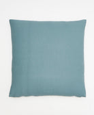 100% organic cotton twill throw pillow in green ethically made in India by women artisans