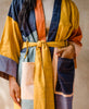 handmade kantha robe made from lightweight GOTS certified organic cotton