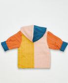 sustainable toddler hoodie in rainbow hues made from 100% organic cotton with AZO-free dyes