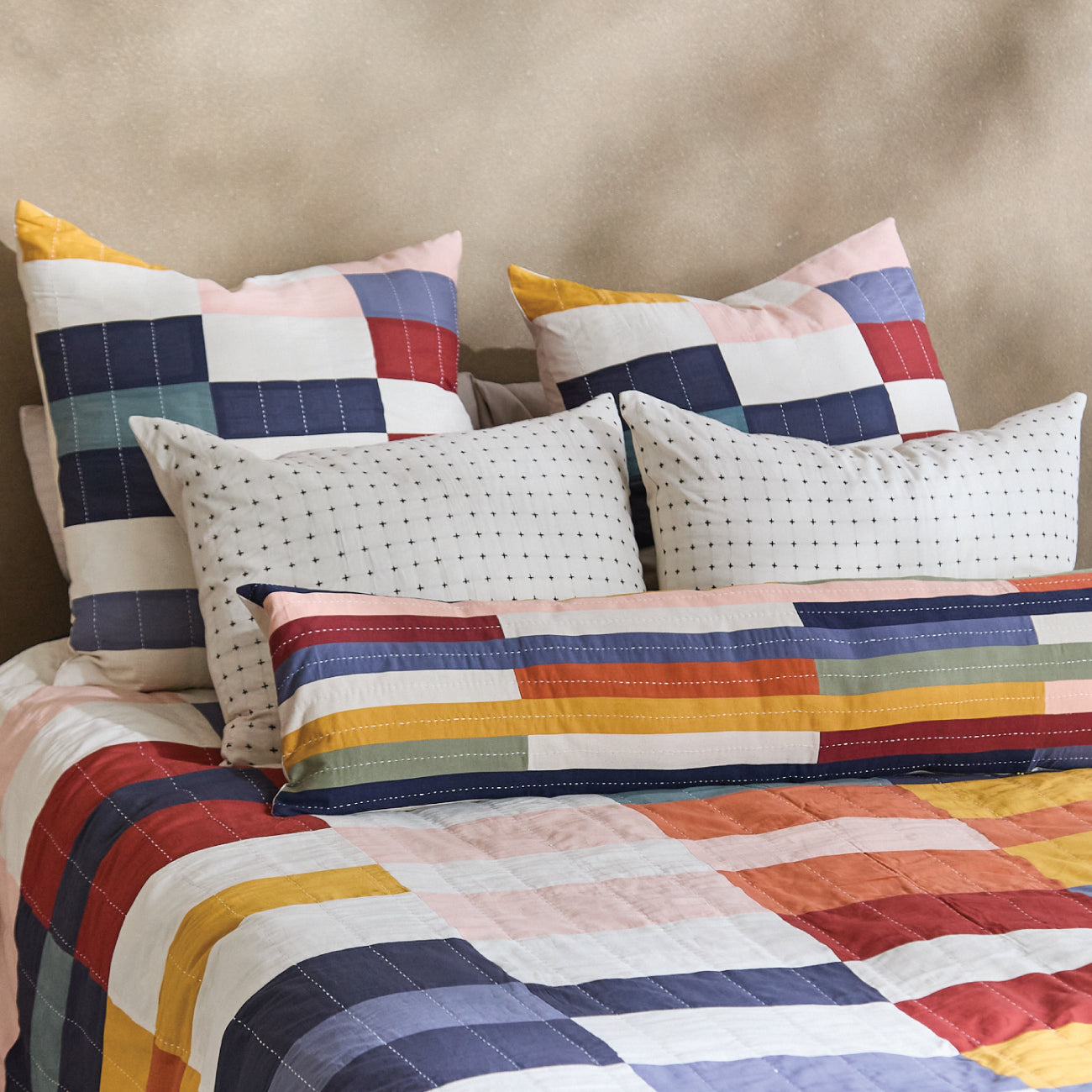 Multi-Check Bedding Quilt