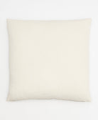 back of bone cross-stitch throw pillow made from 100% organic cotton in India