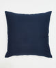 eco-friendly and ethically made modern navy blue throw pillow by Anchal