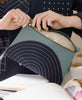 Anchal Project eclipse pouch clutch handmade in India by all women artisan team