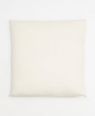 back of grid-stitch throw pillow handmade in India