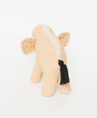 blush pink organic cotton stuffed elephant handmade in India by Anchal artisans