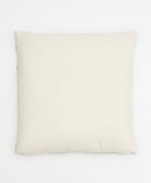 natural white back of black and white interlock throw pillow made from organic cotton twill in India 22x22