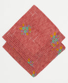 eco-friendly pink bandanda with bouquet pattern handmade in India