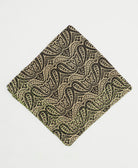 cotton bandana with hand-stitched embroidery around edges handmade in India