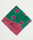 cotton bandana with hand-stitched embroidery around edges handmade in India