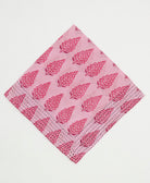 cotton bandana with hand-stitched embroidery around edges handmade in India