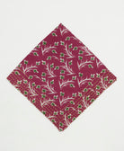 cotton bandana with hand-stitched embroidery around edges handmade in India