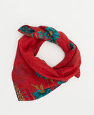 vintage bandana scarf handmade from vintage cotton saris by all women artisans in India