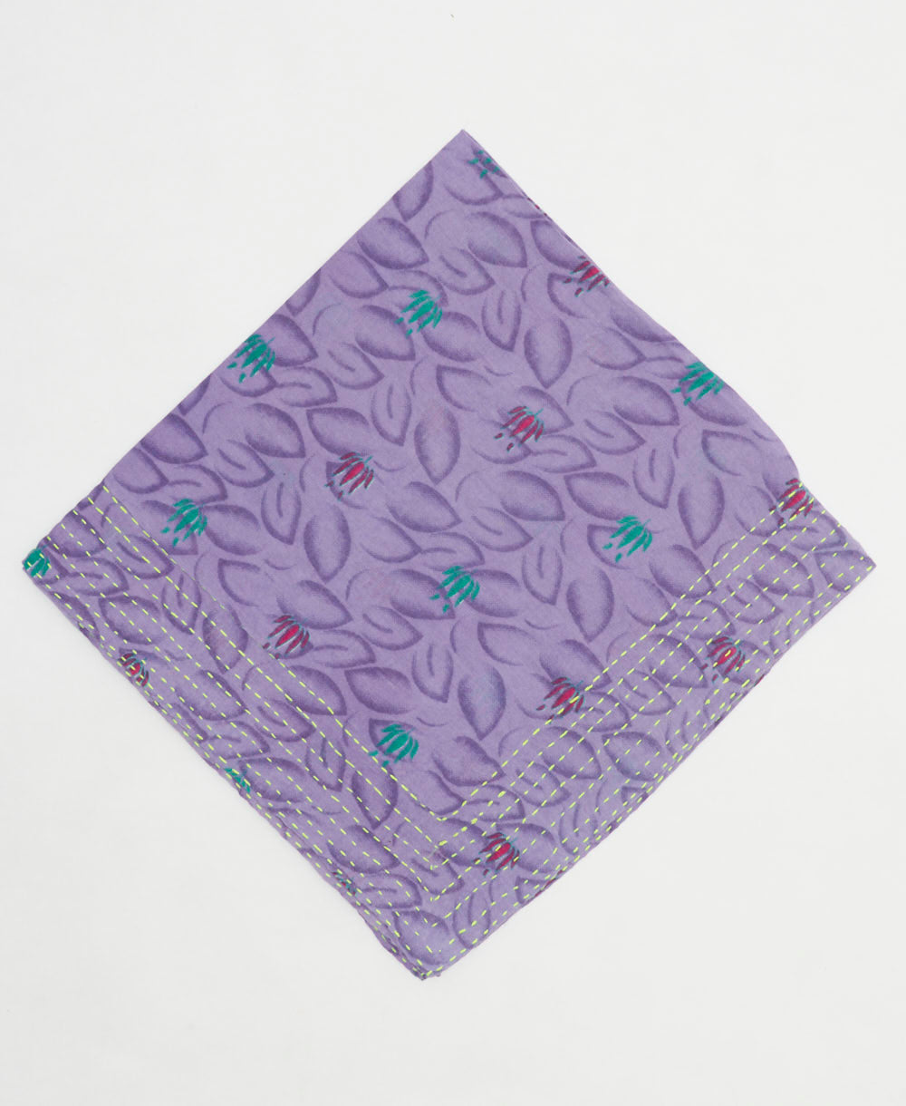 cotton bandana scarf handmade in India from upcycled cotton one-of-a-kind saris