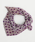 sustainable cotton bandana with hand-stitched embroidery around the edges