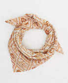 sustainable cotton bandana with hand-stitched embroidery around the edges