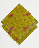 bandana scarf in a one-of-a-kind print with bold kantha stitching