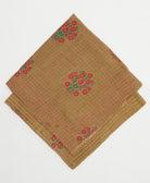 bandana scarf in a one-of-a-kind print with bold kantha stitching