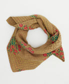 sustainable cotton bandana with hand-stitched embroidery around the edges