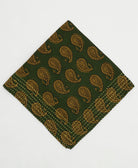 one-of-a-kind cotton bandana with embroidered edges handmade in India