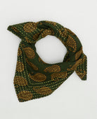 cotton bandana scarf handmade in India from upcycled vintage cotton saris