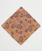 one-of-a-kind cotton bandana with embroidered edges handmade in India