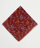 one-of-a-kind cotton bandana with embroidered edges handmade in India