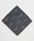 one-of-a-kind cotton bandana with embroidered edges handmade in India