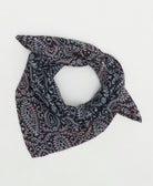 cotton bandana scarf handmade in India from upcycled vintage cotton saris