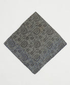one-of-a-kind cotton bandana with embroidered edges handmade in India