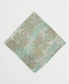 one-of-a-kind cotton bandana with embroidered edges handmade in India