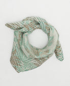 cotton bandana scarf handmade in India from upcycled vintage cotton saris