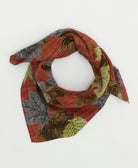 cotton bandana scarf handmade in India from upcycled vintage cotton saris