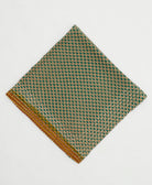 one-of-a-kind cotton bandana with embroidered edges handmade in India