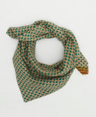 cotton bandana scarf handmade in India from upcycled vintage cotton saris