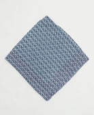one-of-a-kind cotton bandana with embroidered edges handmade in India