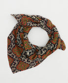 cotton bandana scarf handmade in India from upcycled vintage cotton saris