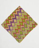 one-of-a-kind cotton bandana with embroidered edges handmade in India