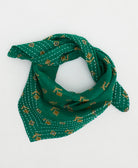 cotton bandana scarf handmade in India from upcycled vintage cotton saris