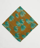 one-of-a-kind cotton bandana with embroidered edges handmade in India