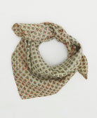 cotton bandana scarf handmade in India from upcycled vintage cotton saris