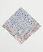 one-of-a-kind cotton bandana with embroidered edges handmade in India