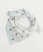 cotton bandana scarf handmade in India from upcycled vintage cotton saris