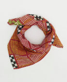 cotton bandana scarf handmade in India from upcycled vintage cotton saris