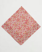 one-of-a-kind cotton bandana with embroidered edges handmade in India