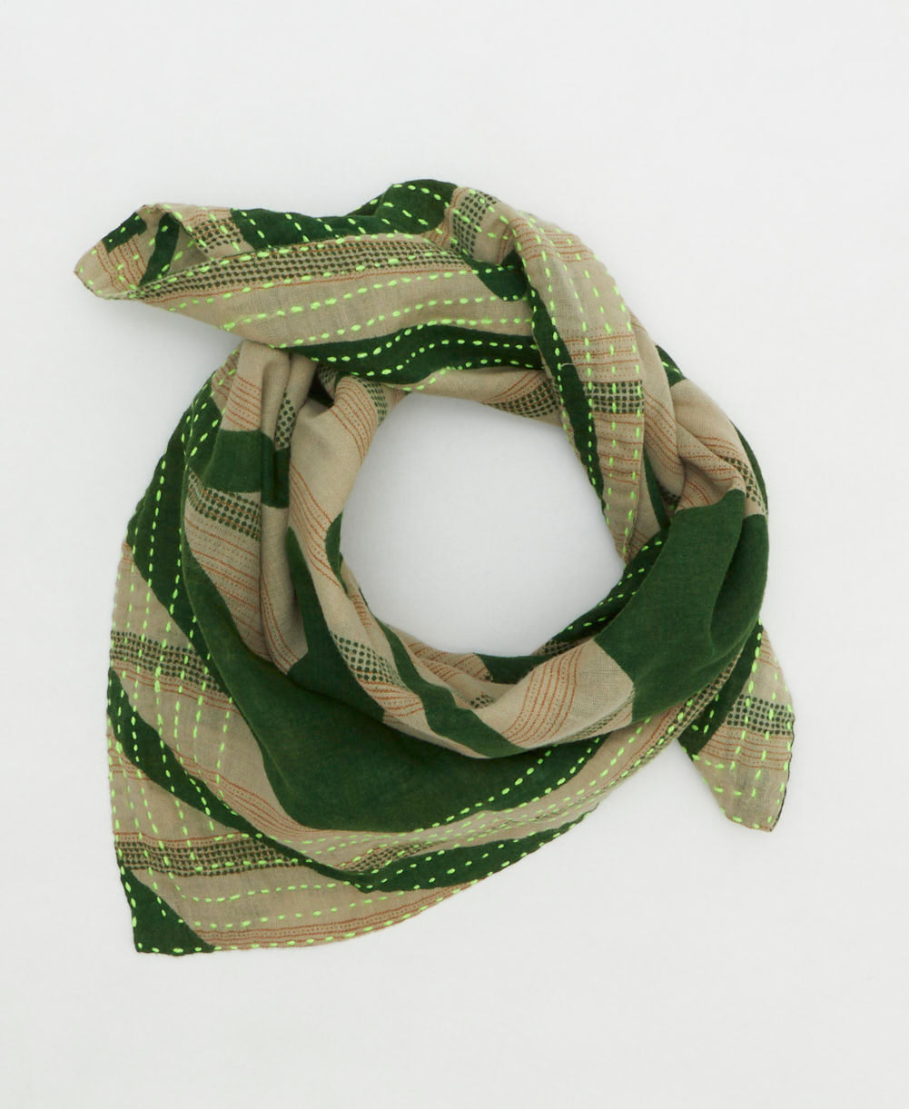 cotton neckerchief handmade by women artisans