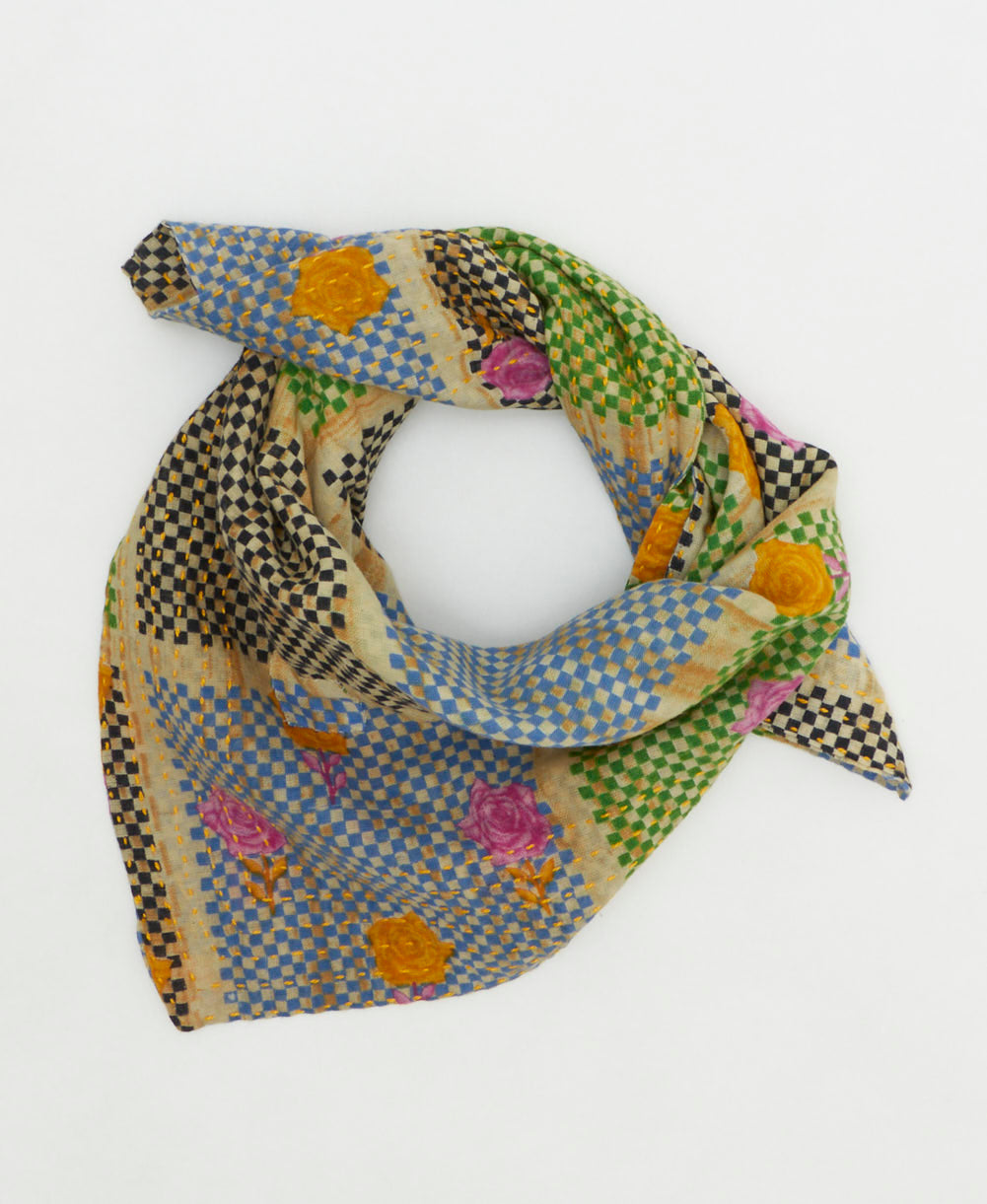 cotton neckerchief handmade by women artisans