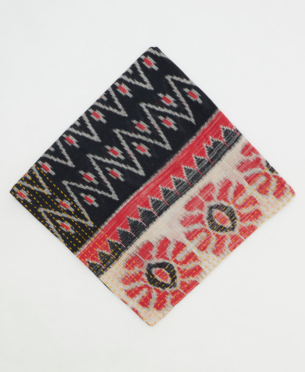 cotton bandana scarf made from vintage cotton saris