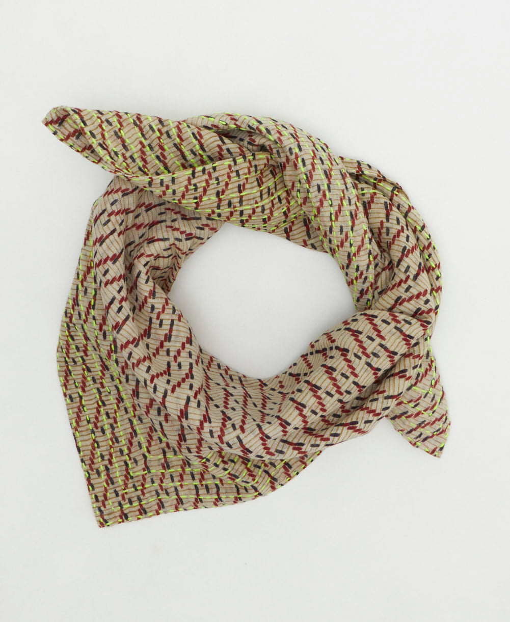 cotton neckerchief handmade by women artisans