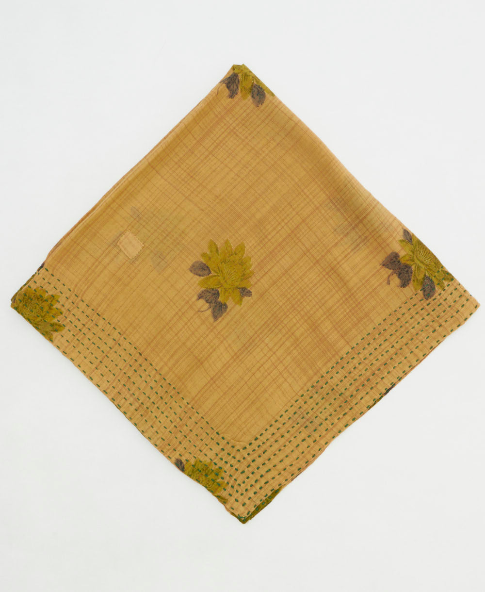 cotton bandana scarf made from vintage cotton saris